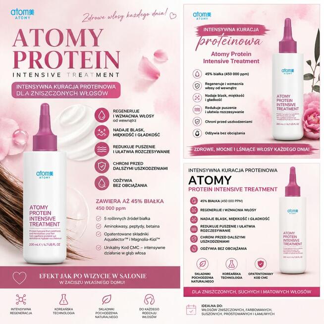 Odżywka do włosów Atomy PROTEIN INTENSIVE TREATMENT