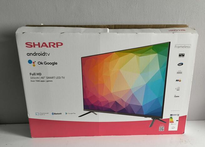 40 Cali TV SHARP LED Android TV DVB-T2 Hevc + Hdmi + Upomin