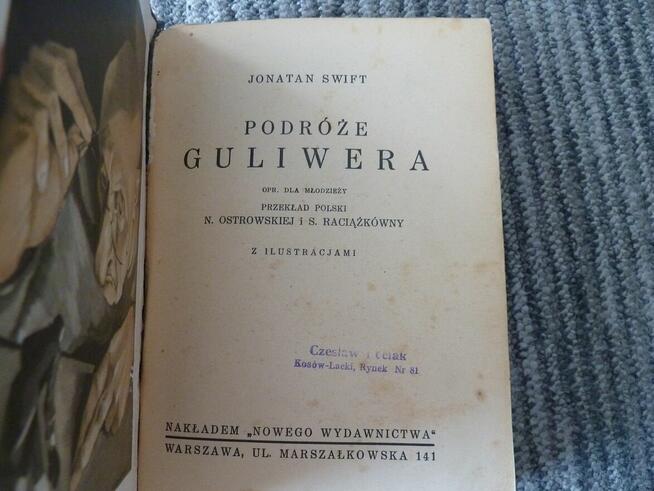 Podróże Guliwera, Jonathan Swift- wydanie sprzed 1933 r.