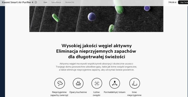 Oczyszczacz powietrza Xiaomi Smart Air Purifier 4