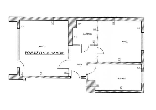 Dwustronne 49 m² z loggią, piwnicą i widną kuchnią