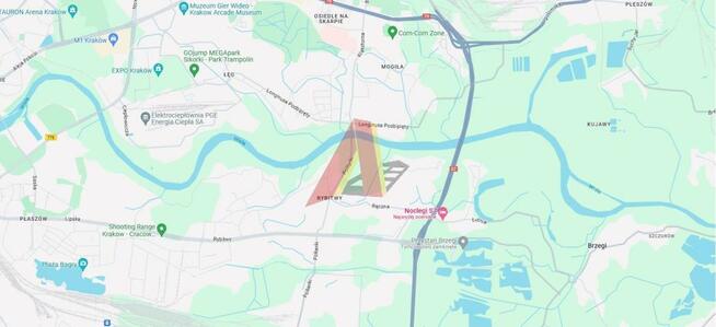 Działka budowlana Kraków Podgórze, Rybitwy, Bugaj
