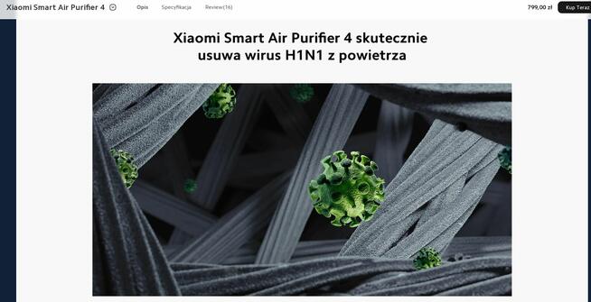 Oczyszczacz powietrza Xiaomi Smart Air Purifier 4