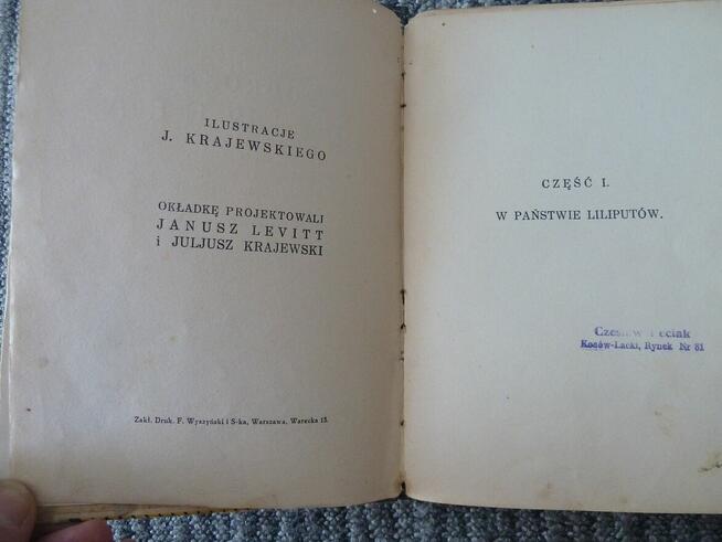 Podróże Guliwera, Jonathan Swift- wydanie sprzed 1933 r.
