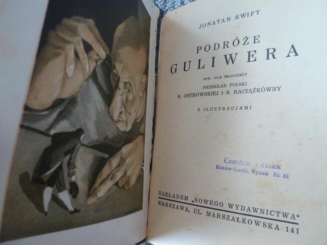 Podróże Guliwera, Jonathan Swift- wydanie sprzed 1933 r.