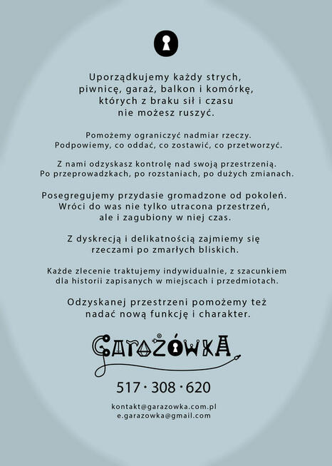 Opróżnianie, odgracanie przestrzeni - Strychy Piwnice Garaże
