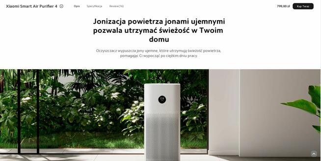 Oczyszczacz powietrza Xiaomi Smart Air Purifier 4