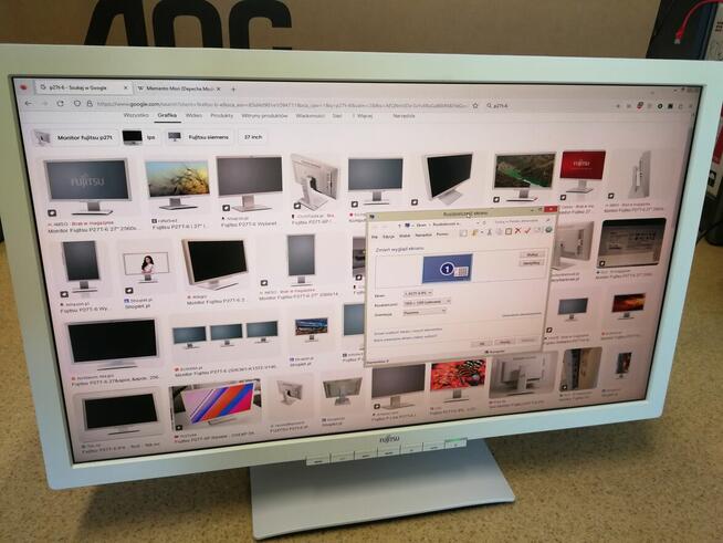 Monitor Fujitsu 27 hdmi 2k dp dvi usb gamingowy pivot led