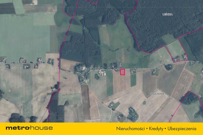 Działka 3800 m², media, Kanał Elbląski, Zajezierze