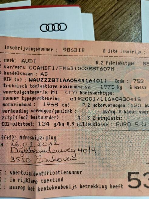 A5 2.0 TDI 170 KM hak SKÓRA xenon NAVI klima SERWIS 2010