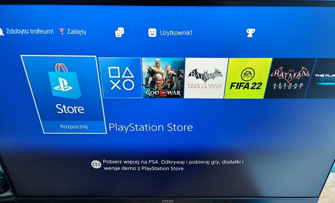 PlayStation 4 Pro CUH‑7216B – cicha, chłodna, 1 TB, GoldHEN