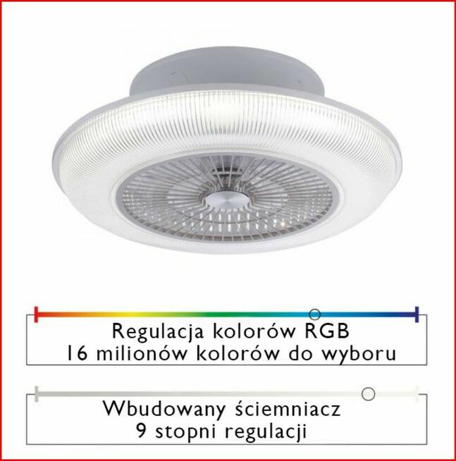 Wentylator sufitowy z oswietleniem
