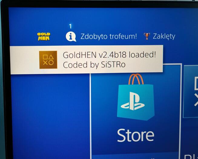 PlayStation 4 Pro CUH‑7216B – cicha, chłodna, 1 TB, GoldHEN