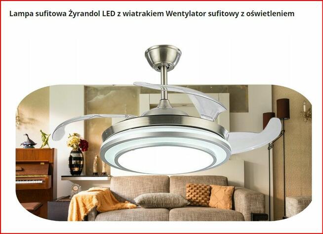 Wentylator sufitowy z oswietleniem