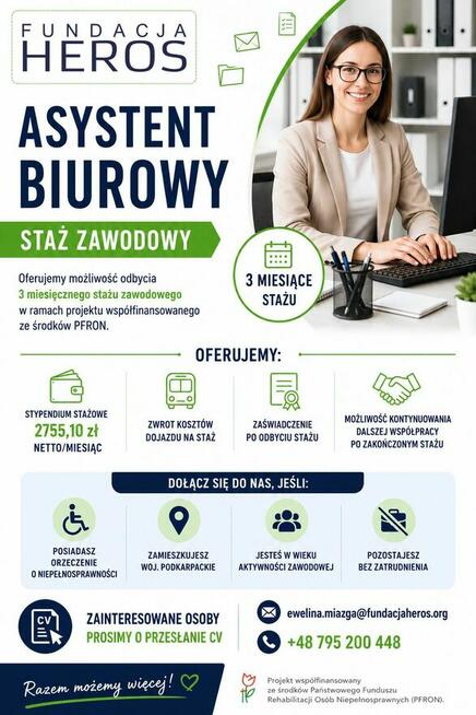 Asystent biurowy - staż zawodowy