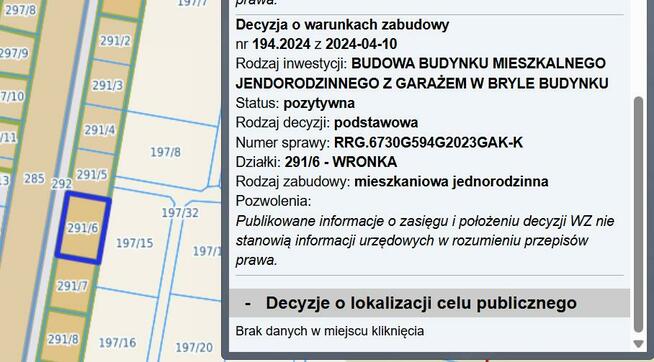 Działka budowlana Wronka gm. Giżycko