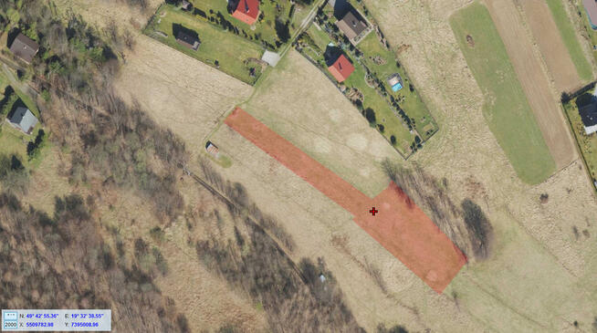 Cisza, natura, góry – działka budowlana 2100 m²