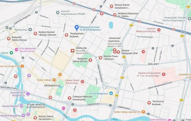 Pokój z balkonem w pobliżu uczelni - Kościuszki 18