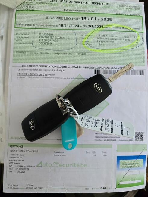 Kia Sportage 1.7 Crdi / Książka Serwisowa - ASO -- Mały Przebieg / OPŁACONY !!