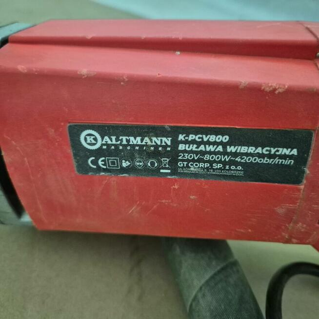 Buława wibracyjna Kaltmann K-PCV 800 Kod produktu: K-PCV 80