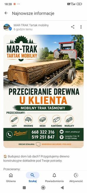 Usługi trakiem mobilnym
