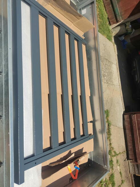 Balkon francuski duży mocny spawany ocynk 140 x 110 z uchwyt