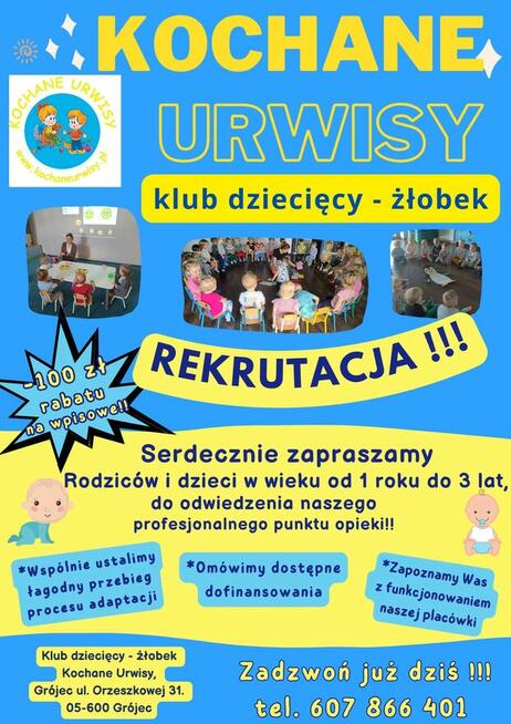 ŻŁOBEK – KLUB DZIECIĘCY KOCHANE URWISY Grójec