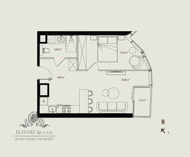 Apartament 39,54m2, 2 pokojowe obok Rynku/ Wrocław