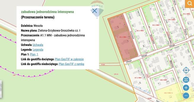 Działka budowlana 1823 m² w WAW Wesoła