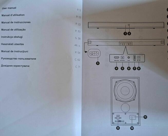 Soundbar Q.1106 Qilive+Pilot+Gwarancji 11/2026