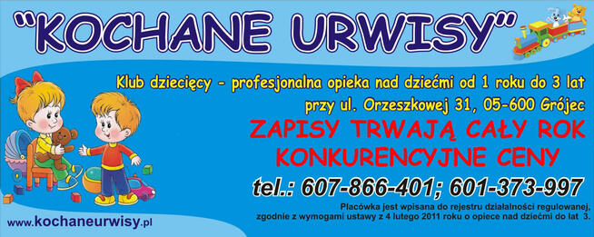 ŻŁOBEK – KLUB DZIECIĘCY KOCHANE URWISY Grójec