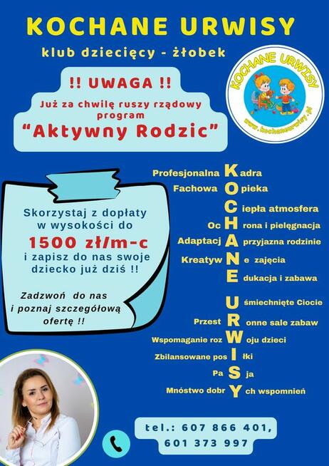 ŻŁOBEK – KLUB DZIECIĘCY KOCHANE URWISY Grójec