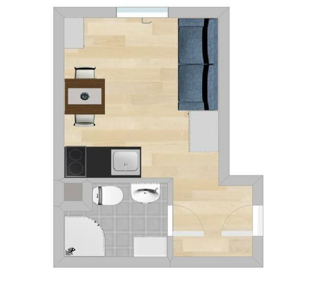 Mielczarskiego 16, Polesie, funkcjonalne studio