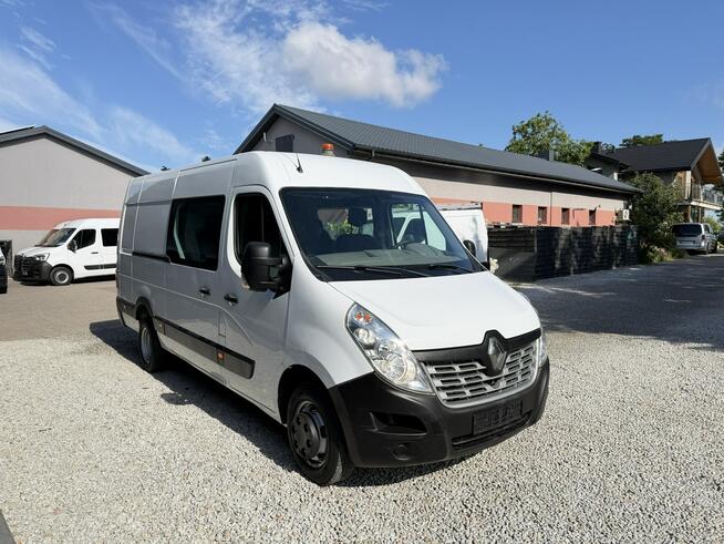 Renault Master max L3H2 bliźniak 7 osobowy brygadówka doka 145KM pełna opcja