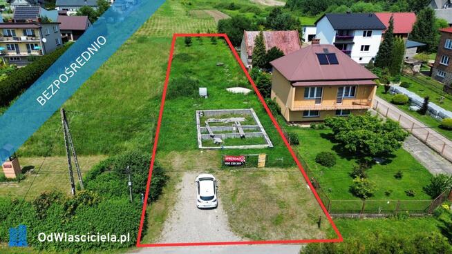 Raczna k. Krakowa – działka budowlana 13 ar z rozpoczętą budową Liszki