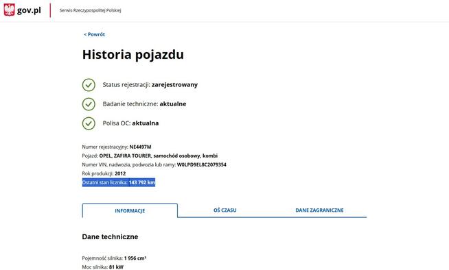 Opel Zafira 2.0 Diesel Zarejestrowany Ubezpieczony