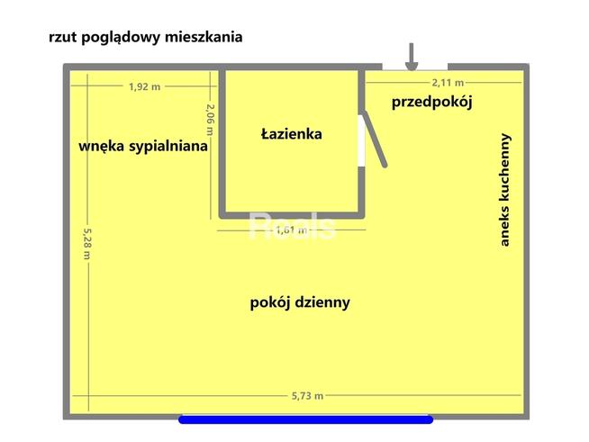 Metro 1 minuta Plac Wilsona Duża kawalerka z wnęką