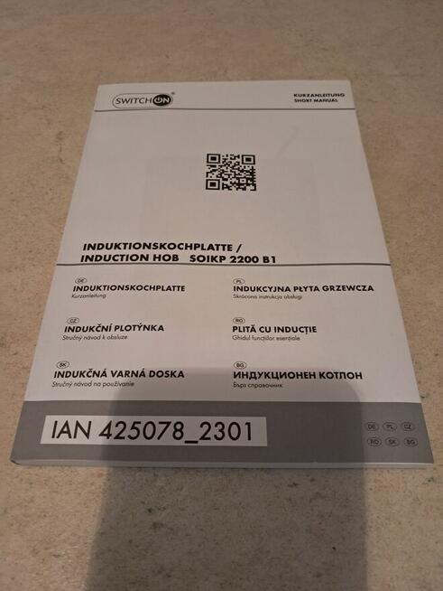 Płyta grzewcza (kuchenka) indukcyjna „Switch On”, nowa