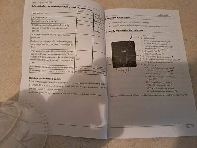 Płyta grzewcza (kuchenka) indukcyjna „Switch On”, nowa