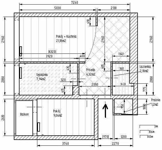 3-pok. mieszkanie 48 m² | Balkon | Klimatyzacja | Wrocław