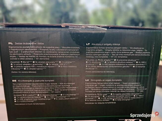 101 częściowy zestaw wkrętaków i bitów