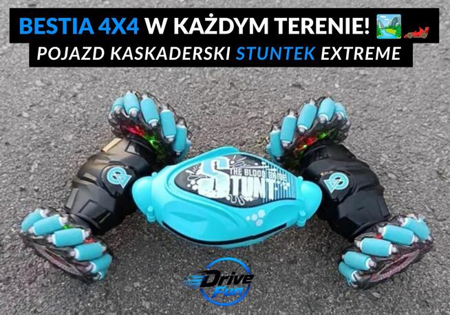 HIT PREZENT Pojazd akrobacyjny STUNTEK EXTREME 4x4 | 2 Stero