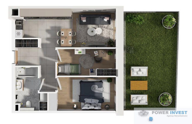 3 pokoje | Smart Home | Ogród 30m² | 52m² | 0% PCC