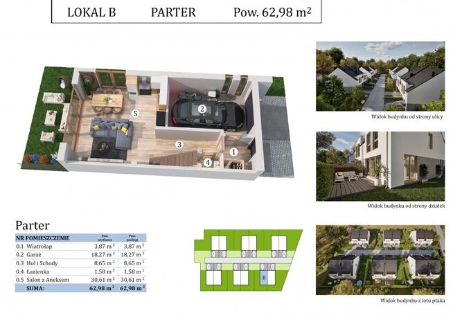 Nowy dom bliźniak 130 m2 / Borowa Góra / Jezioro Zegrzyńskie / Legionowo