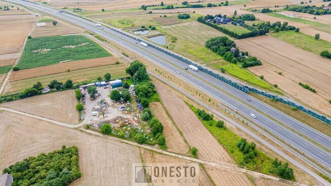 Działka usługowa Snopków gm. Jastków, Satelitarna