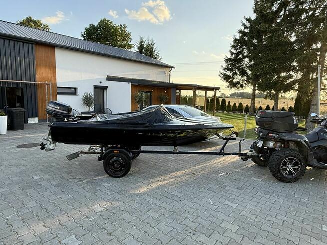 Motorówka łódź przyczepka