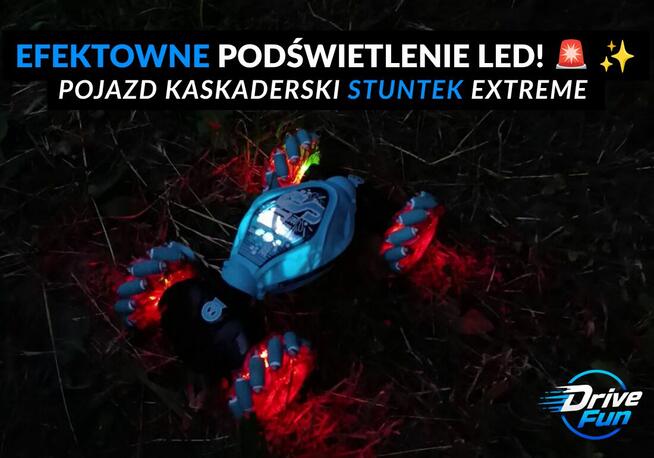 HIT PREZENT Pojazd akrobacyjny STUNTEK EXTREME 4x4 | 2 Stero