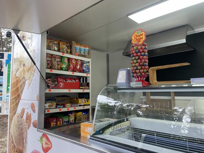 Przyczepa gastronomiczna do lodów, mobilna lodziarnia, food