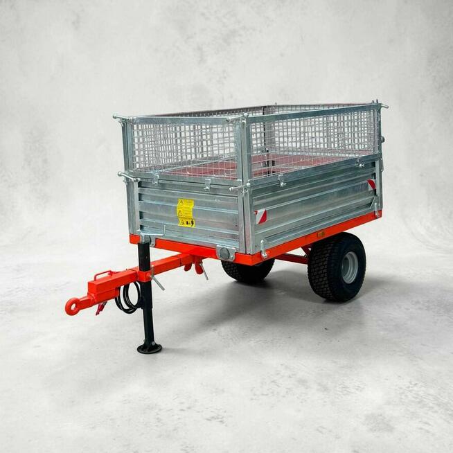 Przyczepa z nadstawkami do mini traktorków „DKM ” 1500 kg
