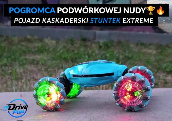 HIT PREZENT Pojazd akrobacyjny STUNTEK EXTREME 4x4 | 2 Stero